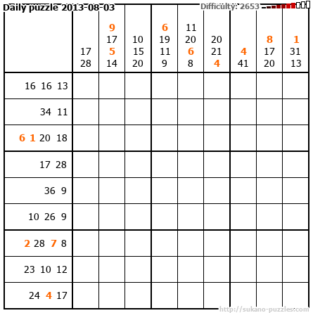 Daily puzzle 2013-08-03