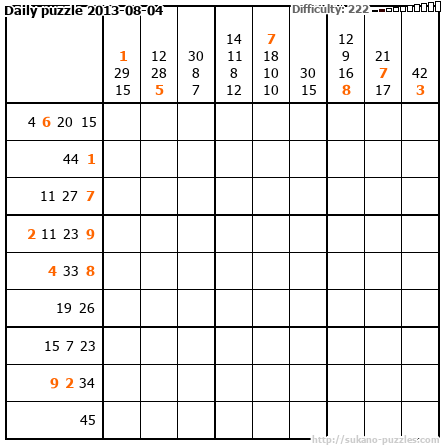 Daily puzzle 2013-08-04