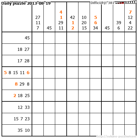 Daily puzzle 2013-08-19