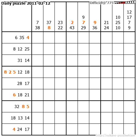 Daily puzzle 2011-02-12
