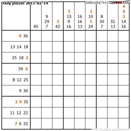 Daily puzzle 2011-02-14