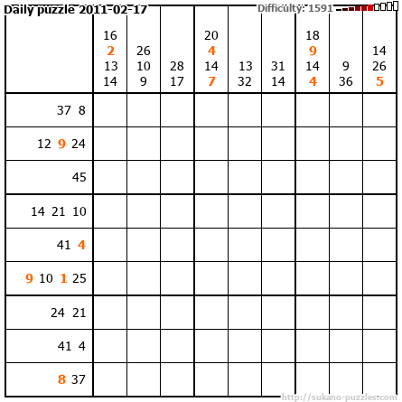 Daily puzzle 2011-02-17