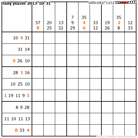 Daily puzzle 2013-10-31