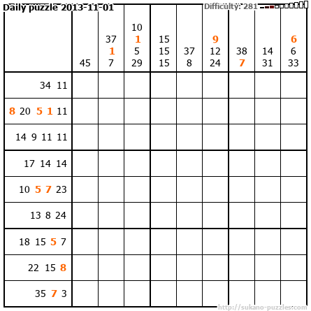 Daily puzzle 2013-11-01