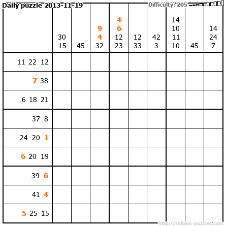 Daily puzzle 2013-11-19