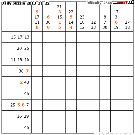 Daily puzzle 2013-11-22