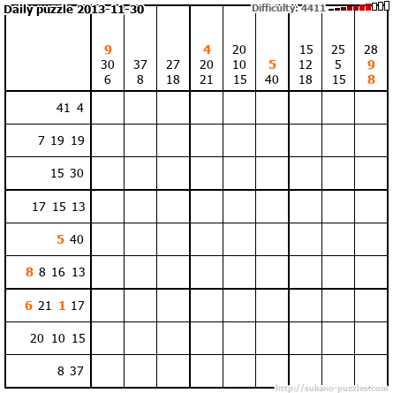 Daily puzzle 2013-11-30