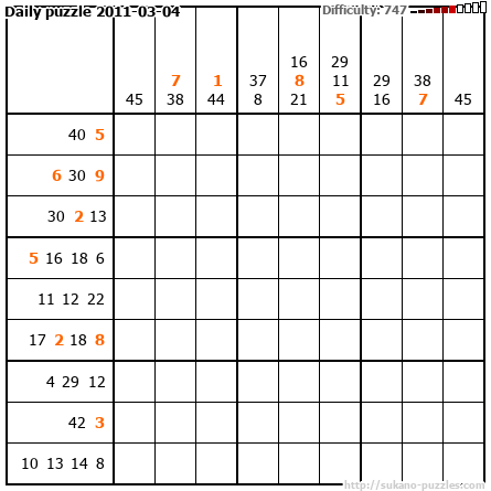 Daily puzzle 2011-03-04