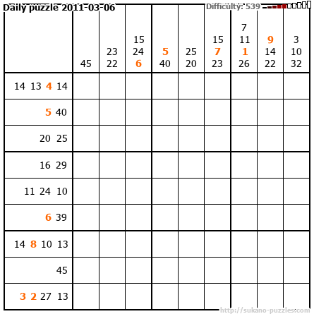 Daily puzzle 2011-03-06