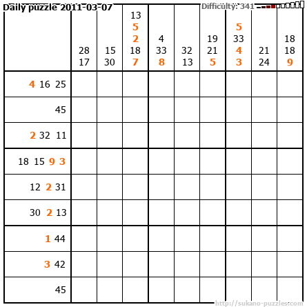 Daily puzzle 2011-03-07