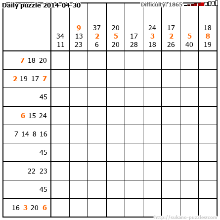 Daily puzzle 2014-04-30
