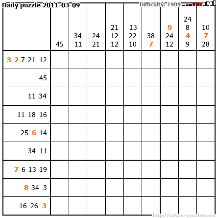 Daily puzzle 2011-03-09