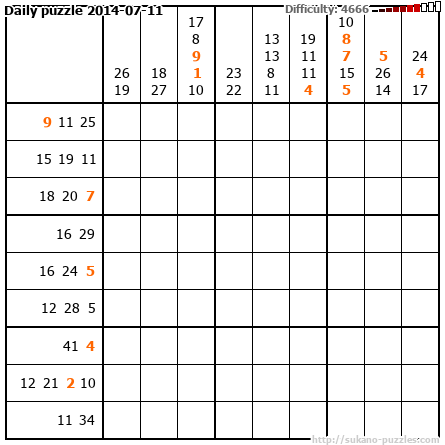 Daily puzzle 2014-07-11