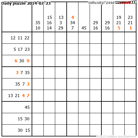 Daily puzzle 2014-07-23