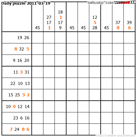 Daily puzzle 2011-03-19