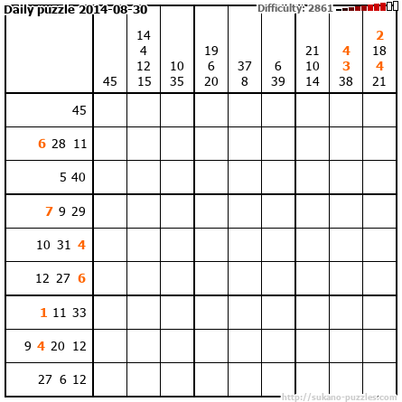Daily puzzle 2014-08-30