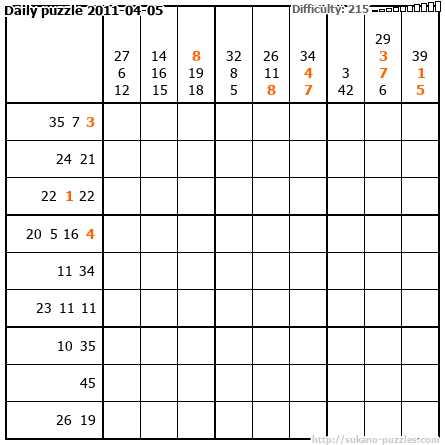 Daily puzzle 2011-04-05