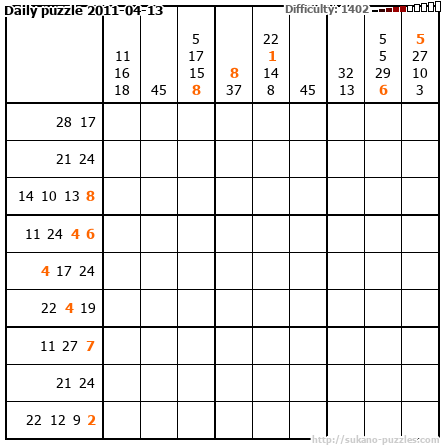 Daily puzzle 2011-04-13