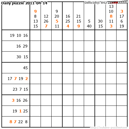 Daily puzzle 2011-04-14