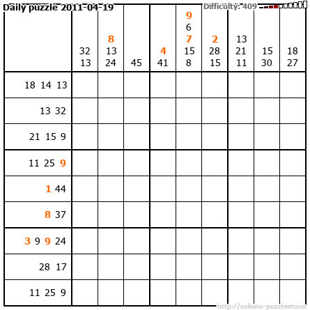 Daily puzzle 2011-04-19