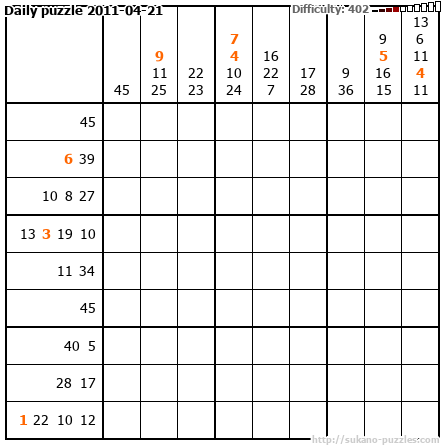 Daily puzzle 2011-04-21