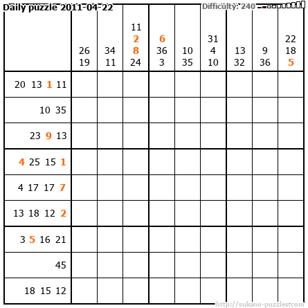 Daily puzzle 2011-04-22