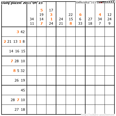 Daily puzzle 2011-04-23