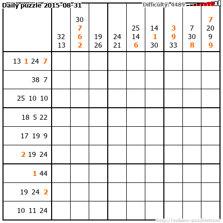 Daily puzzle 2015-08-31