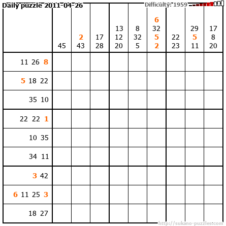 Daily puzzle 2011-04-26