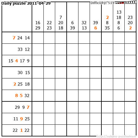 Daily puzzle 2011-04-29