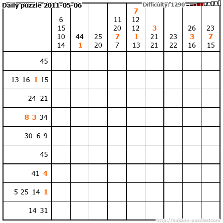 Daily puzzle 2011-05-06