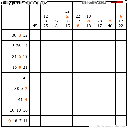 Daily puzzle 2011-05-07