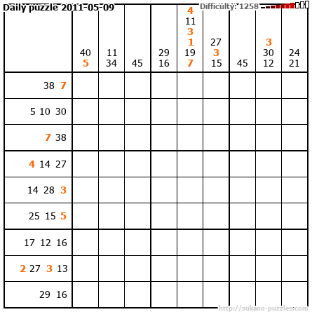 Daily puzzle 2011-05-09