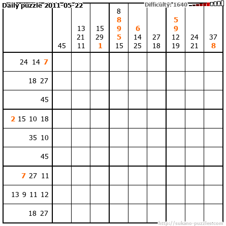 Daily puzzle 2011-05-22