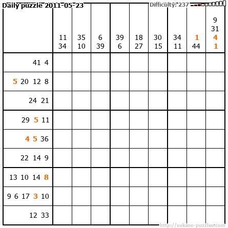 Daily puzzle 2011-05-23