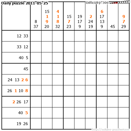 Daily puzzle 2011-05-25