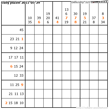 Daily puzzle 2011-05-29