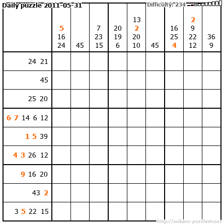 Daily puzzle 2011-05-31