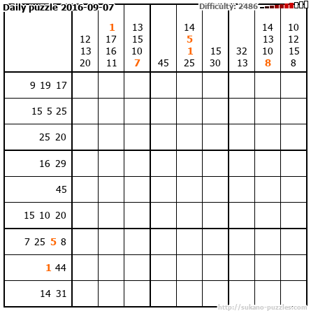 Daily puzzle 2016-09-07