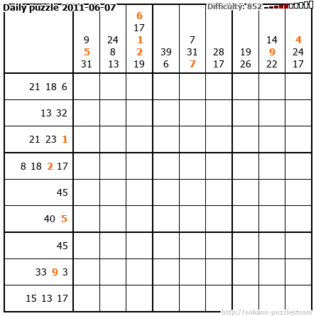 Daily puzzle 2011-06-07