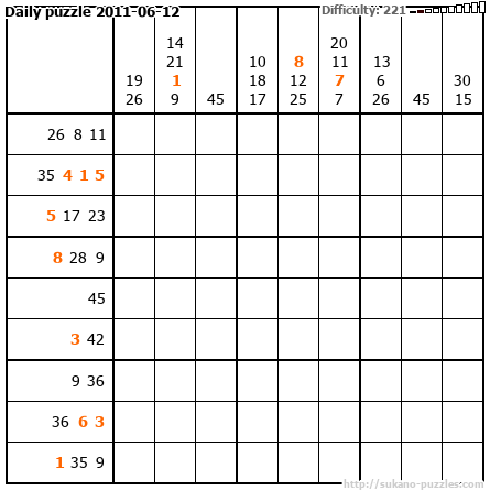 Daily puzzle 2011-06-12