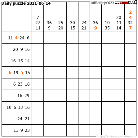 Daily puzzle 2011-06-14