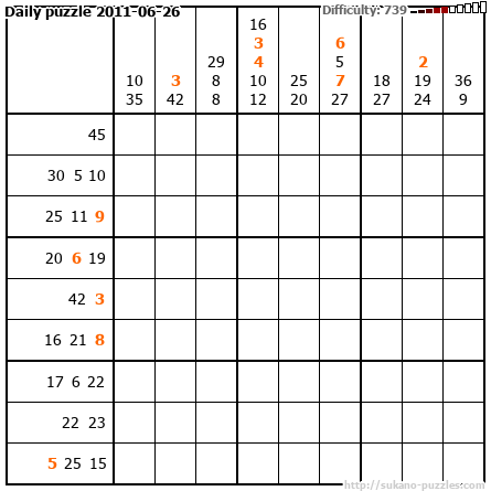 Daily puzzle 2011-06-26