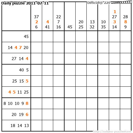 Daily puzzle 2011-07-11