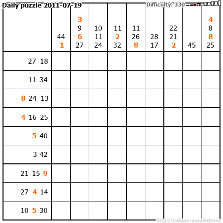 Daily puzzle 2011-07-19