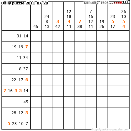 Daily puzzle 2011-07-20