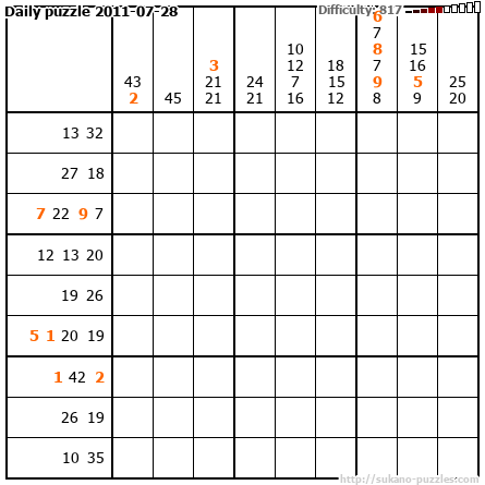 Daily puzzle 2011-07-28