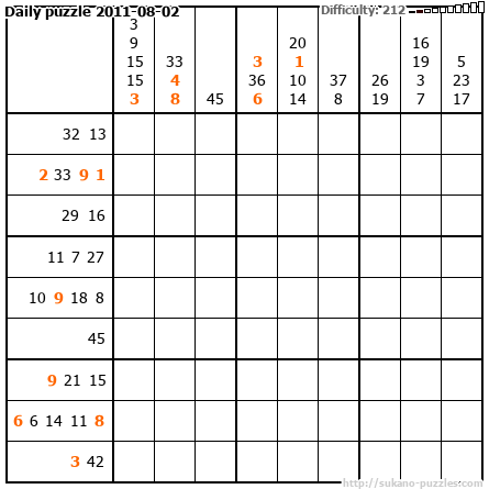 Daily puzzle 2011-08-02