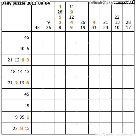 Daily puzzle 2011-08-04