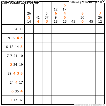 Daily puzzle 2011-08-09